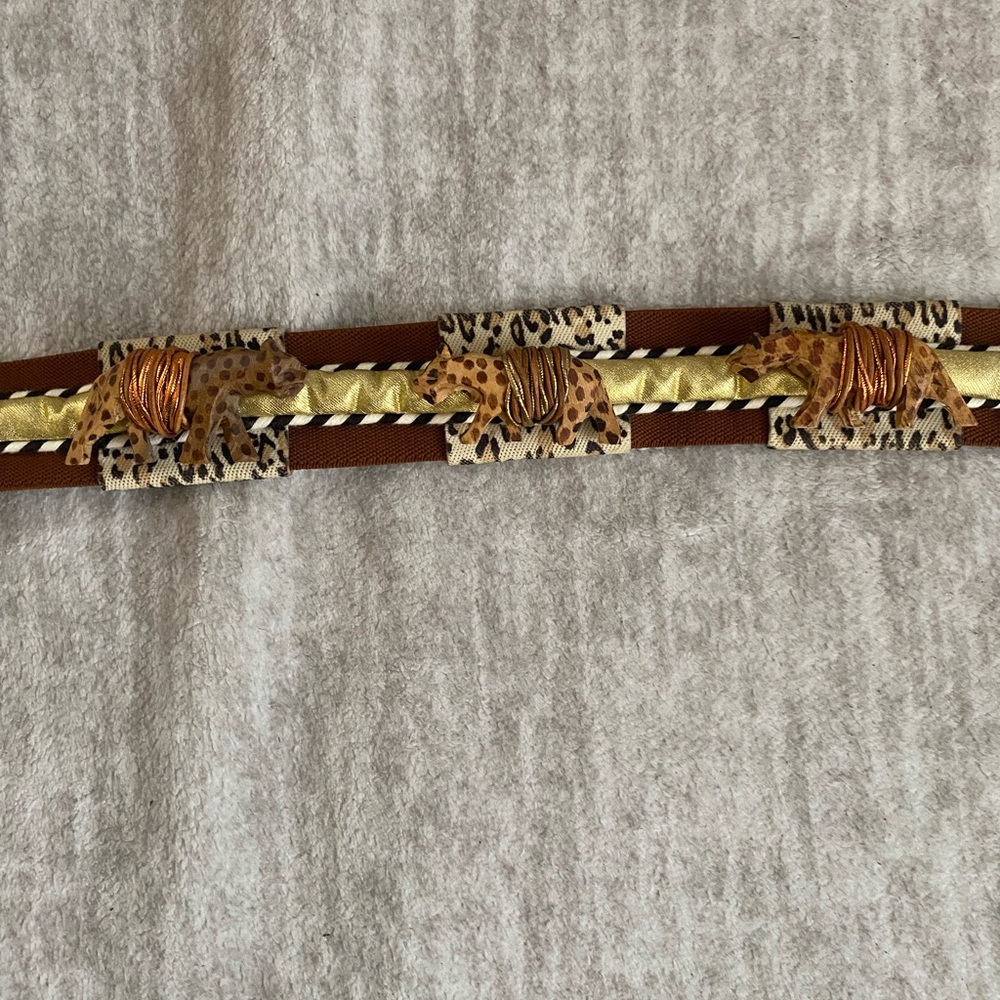 🐆Vintage leopard stretchy belt